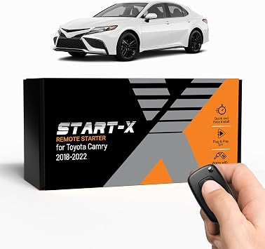 Start-X Remote Starter Kit for Toyota Camry 2018, 2019, 2020, 2021, 2022 Vehicles | Push-to-Start Ignition | Plug & Play Install | Lock 3X to Remote Start | Zero Wire Splicing