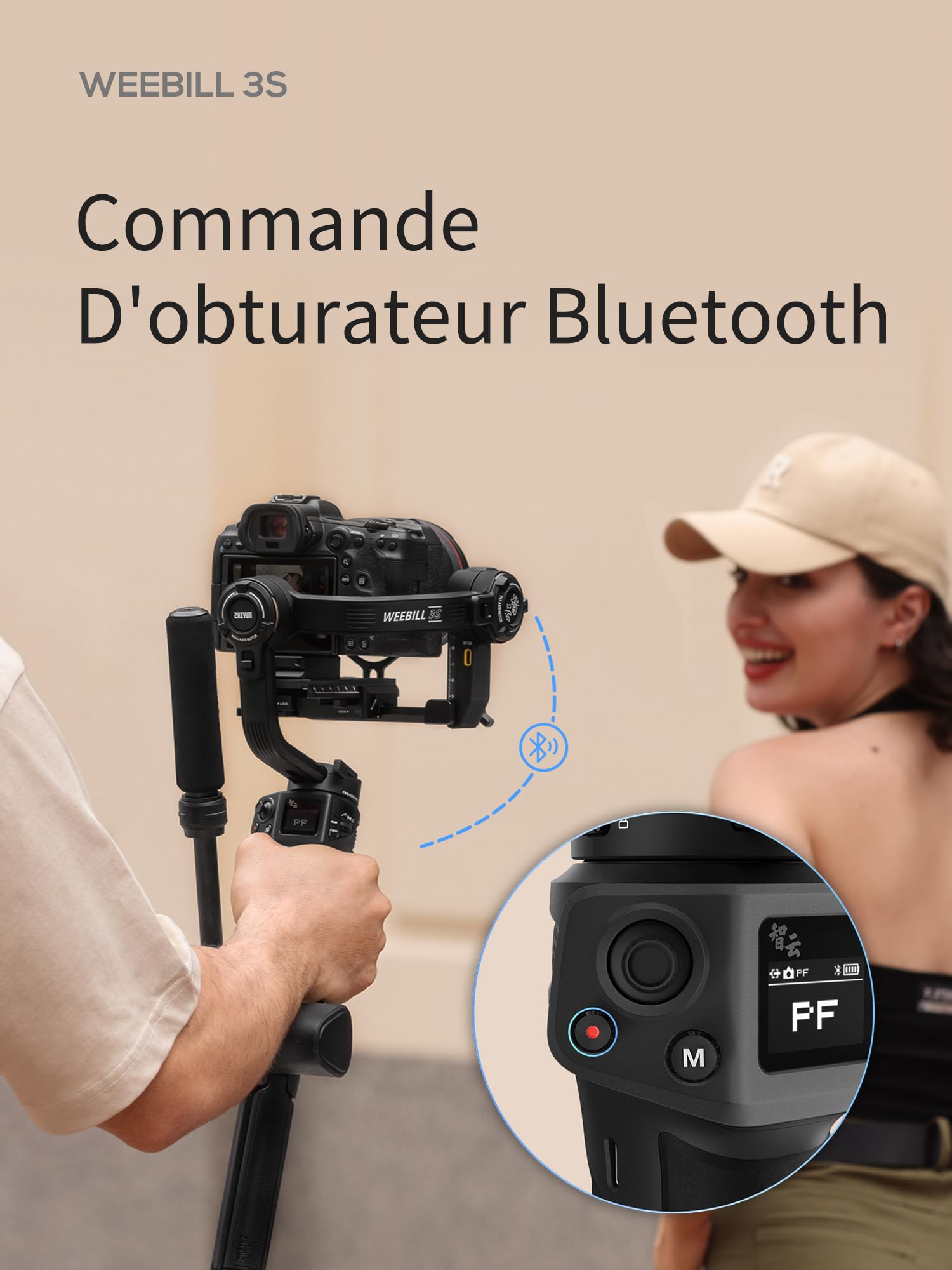 ZHIYUN Weebill 3S Combo [Officiel] Stabilisateur de cardan pour DSLR et Appareil Photo sans Miroir, stabilisateur 3 Axes avec trépied/poignée/Repose-Poignet/lumière/Sac, pour Nikon, Canon, Sony, etc