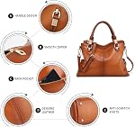 Kattee Haut en cuir véritable doux Purs et sacs à main pour les femmes