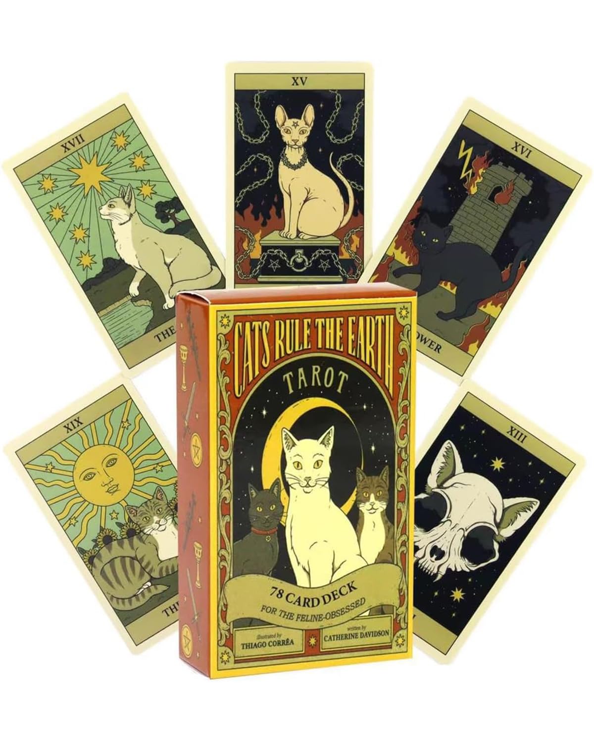 Tarot Card Deck, Tarot Cards Deck 78 Original, Tarot Card, Professionals, and Spiritual Seekers, Perfect for Divination & Spiritual Guidance, Excluding Instruction Book-image-8