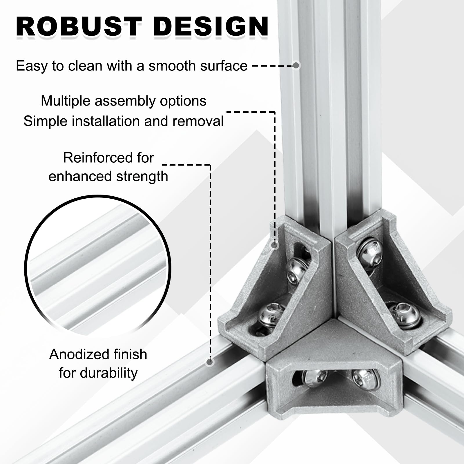 QUARKZMAN 2Pcs 250mm Profilato in Alluminio 2020 con Scanalatura a T, Guida Lineare Anodizzata Standard Europeo, Profilato Estruso per Stampante 3D, CNC Fai-Da-Te, Argento