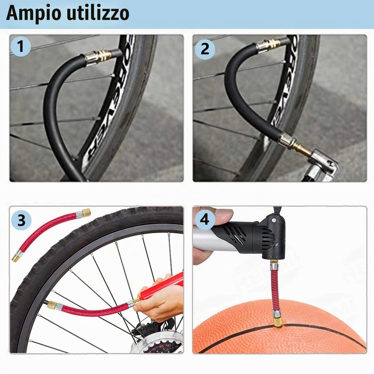 Pneumatici Estensione Valvola Prolunga valvola Adattatore 2 Pezzi Prolunga per Valvola in Rame per Scooter MonopattinoAuto Moto Bici Scooter Camion Gomma Estensori Valvola | Estensione valvola