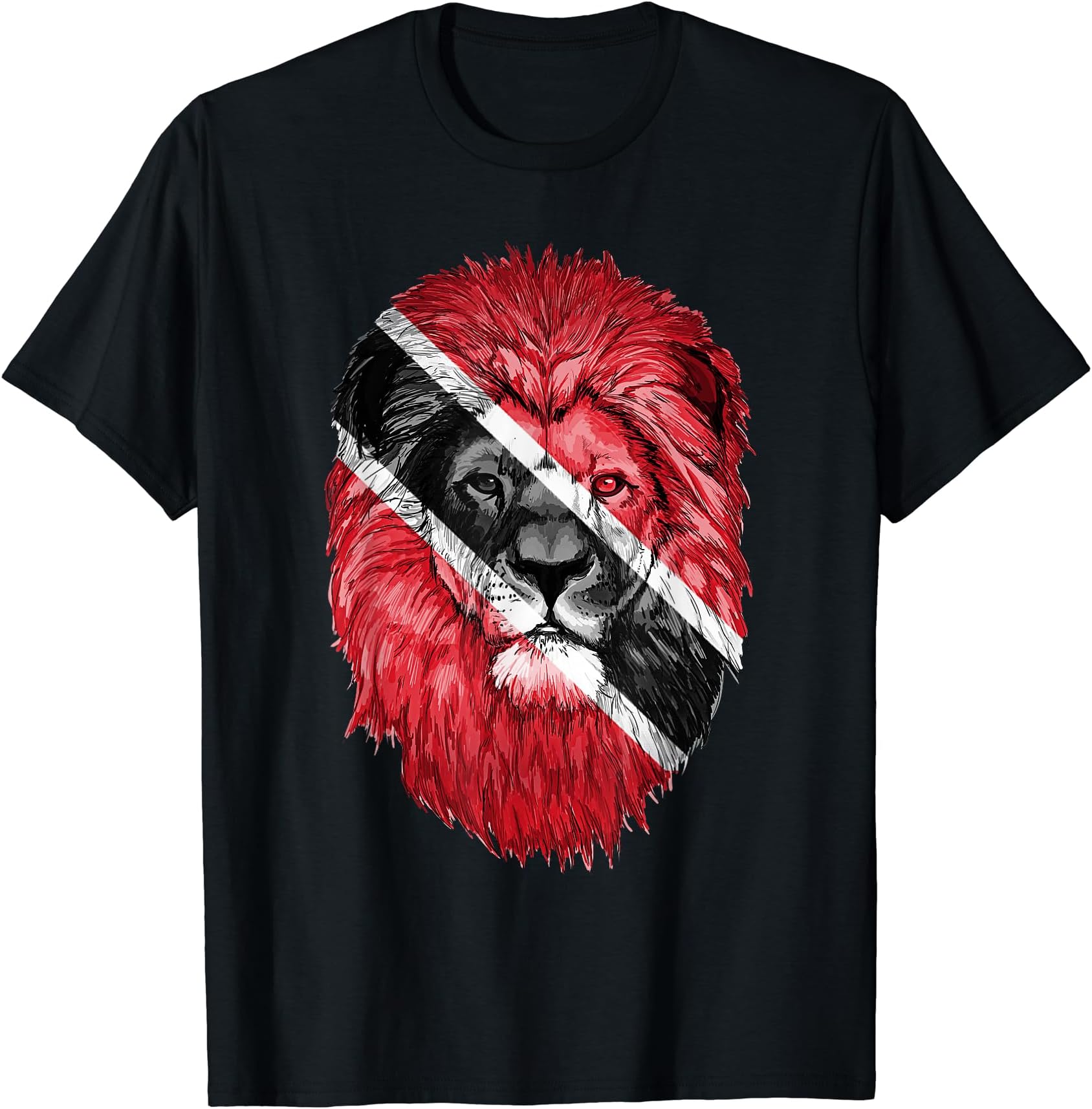 Trinidad and Tobago Flag Apparel Trinidad GiftsTrinidad and Tobago Lion Pride Trinidad Flag Roots Souvenir T-Shirt