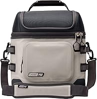 Coleman Pro 24-Can Soft Cooler: Keeps Cold 35 Hours, Puncture-Resistant, Dry Storage for Camping, Work & Tailgating