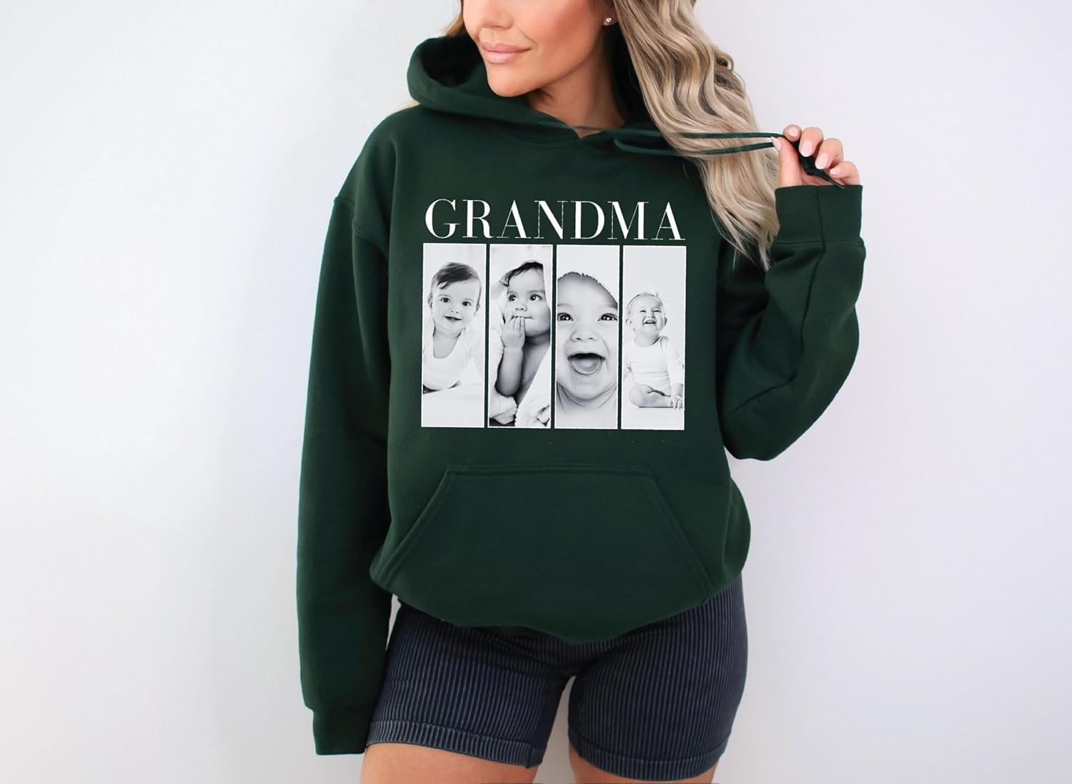 NAZENTI Personalized Grandma Shirt, for Grandma, Custom Grandkids Photo Shirt, for Grandmas - Image 5