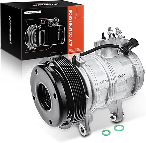 Miniatura 1 de A-Premium Compresor de aire acondicionado con embrague compatible con Chrysler Aspen, Dodge Durango, Jeep Commander, Volkswagen Touareg