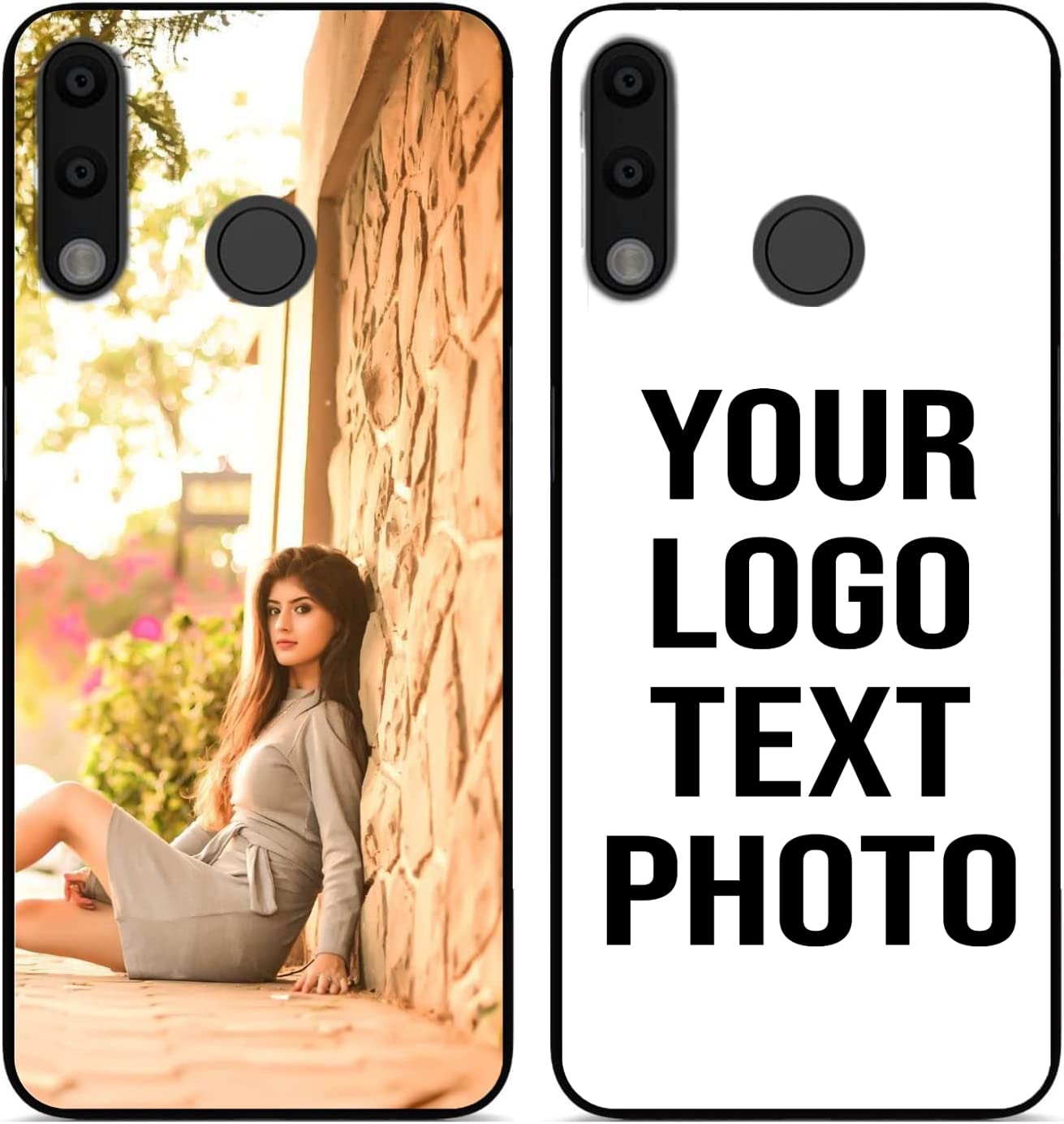 Mobile Stuff Personalised Phone Case Compatible With Huawei P30 Lite, Custom Phone Cover, Personalised Image/Picture/Photo PC + Soft TPU Rubber Phone Case (Huawei P30 Lite)