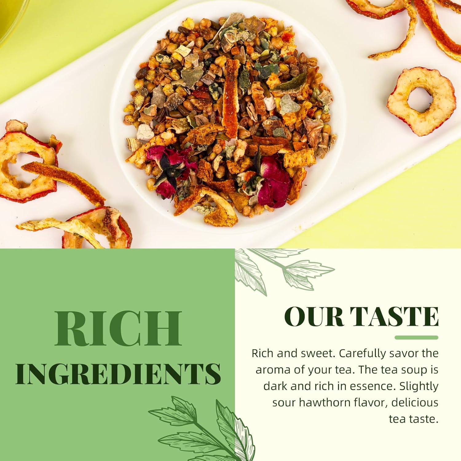 Oil Reducing Tea -10 Herbals with Excellent Formula,Oil Cleansing Tea for Liver Chinese Mild Herbal Tea Easy Brewing (2)