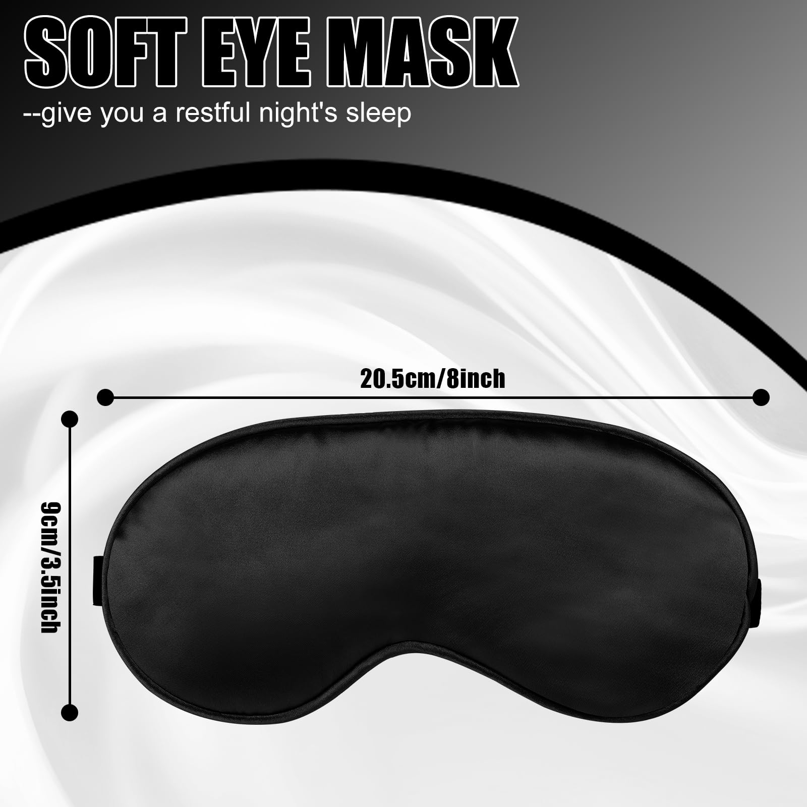 Mascherina Per Dormire In Seta 100% – Colore Verde Nerastro, Con Fascia Elastica Regolabile – Per Notte, Viaggi E Meditazione - 3