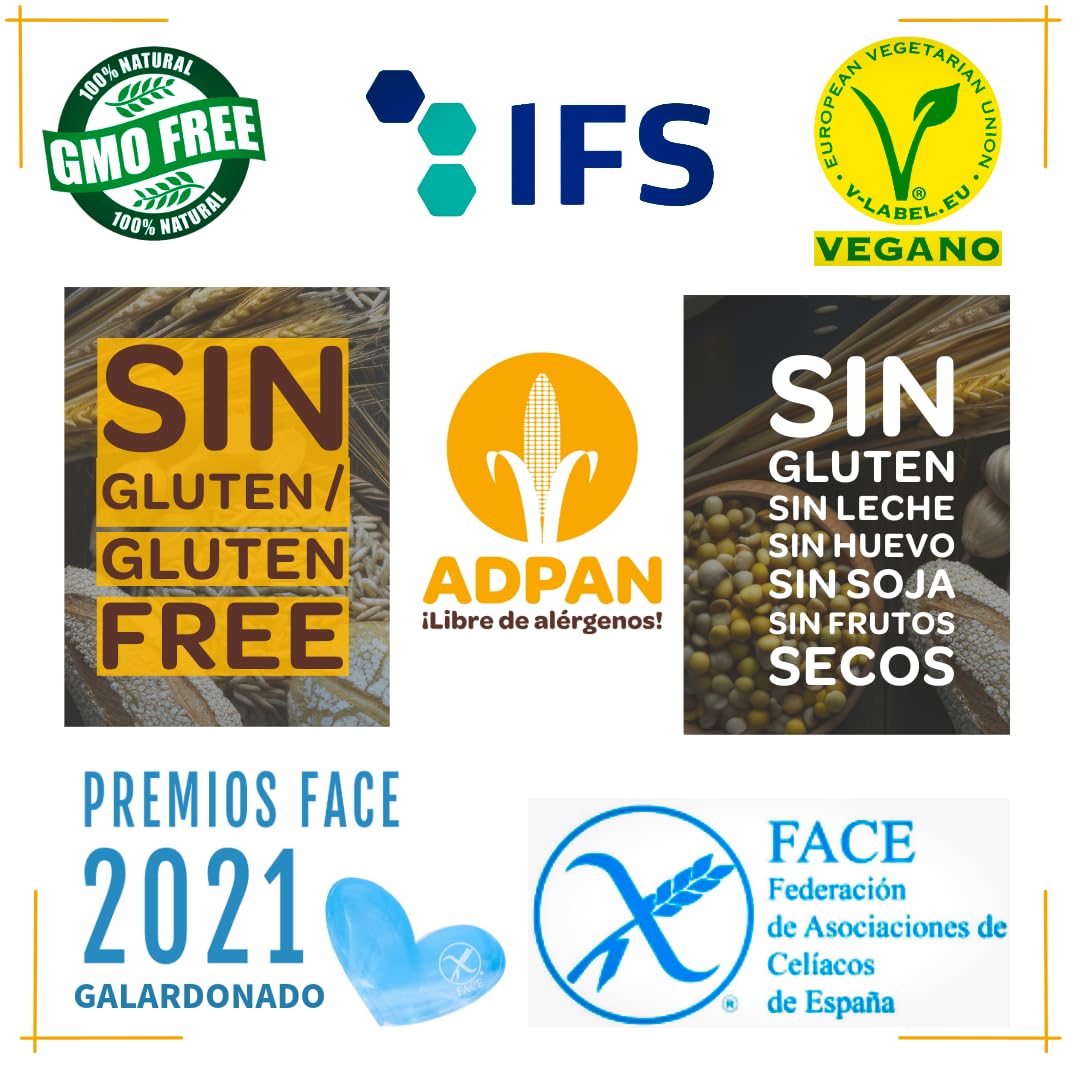 ADPAN Mix de Repostería Sin Gluten – Preparado para Postres Sin Alérgenos, Sin Gluten, Mezcla en Polvo Vegana para Repostería Casera – Pack de 3 Bolsas de 1 kg