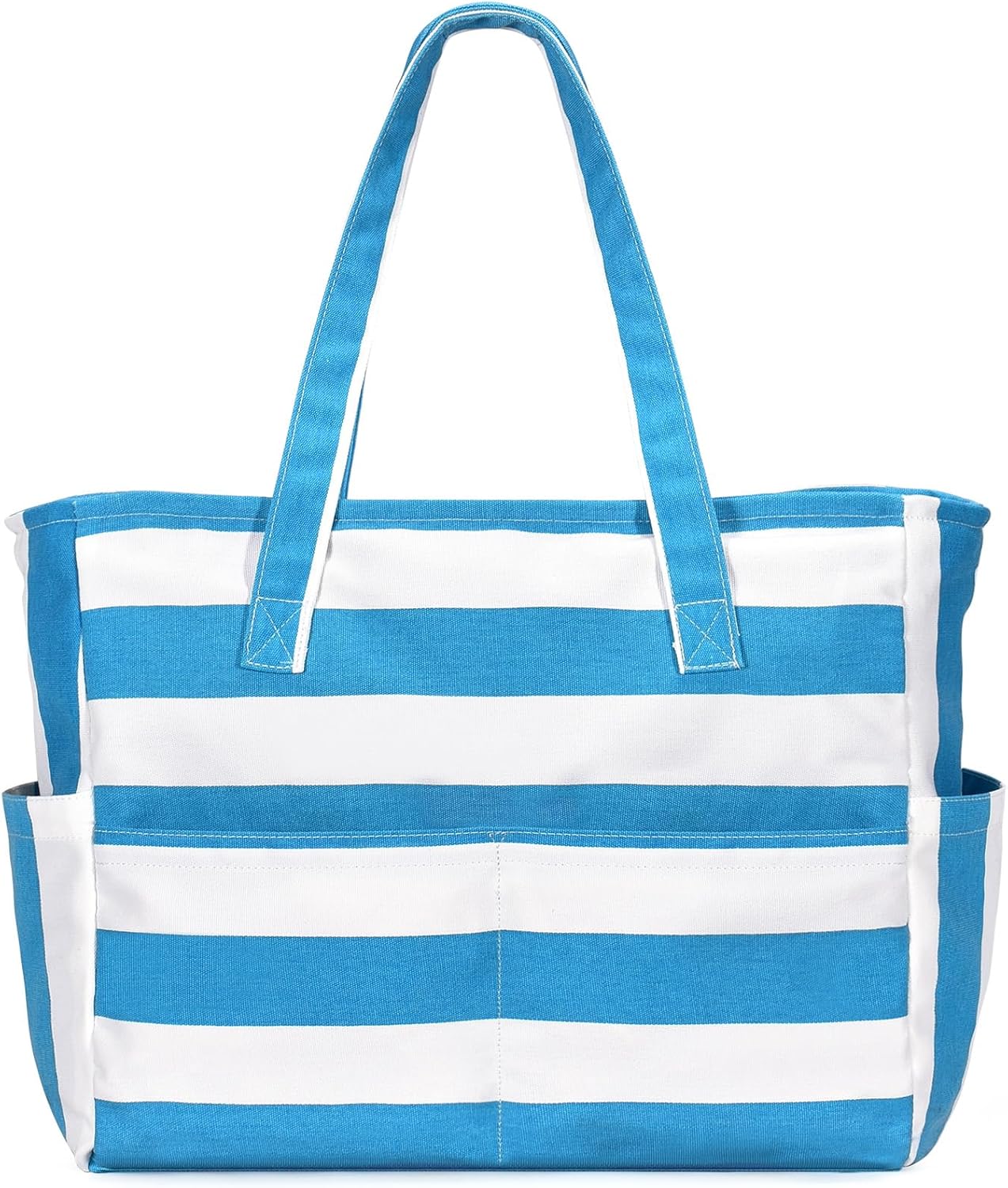 oscaurt Beach Bags for Women Large Waterproof Sandproof Beach Tote Swim Pool Bag with Zipper for Travel Vacation Essentials - Image 7