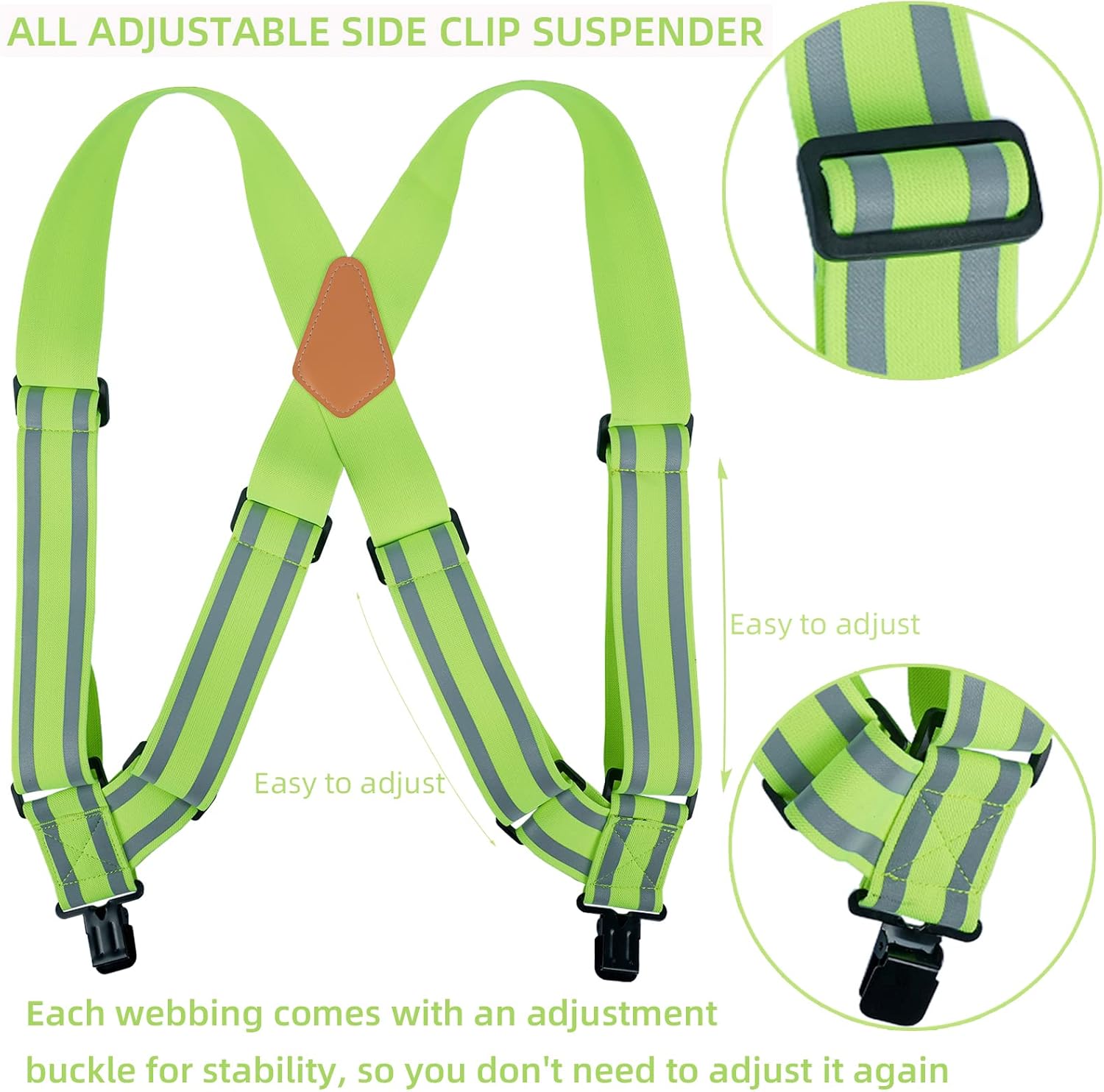 KUNN Electrician Tool Pouch & Safety Suspenders Reflective