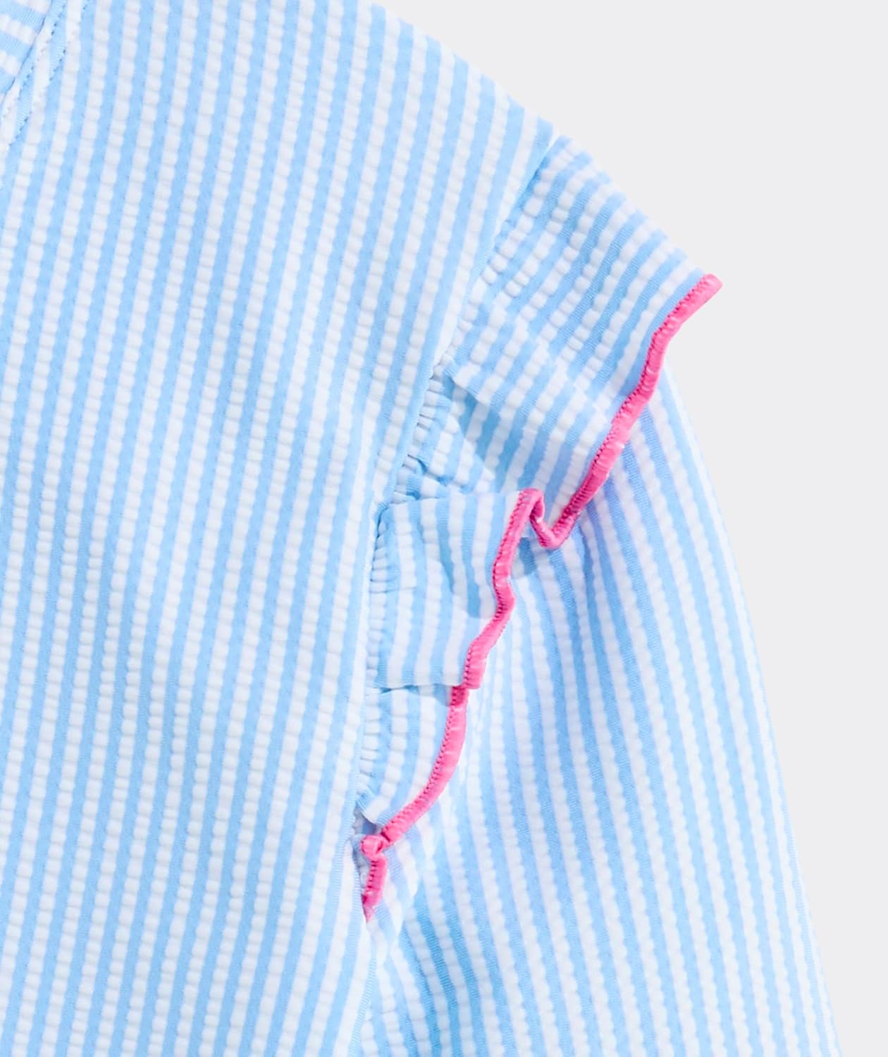 Vineyard Vines Girls' Girls' Seersucker Ruffle Rashguard