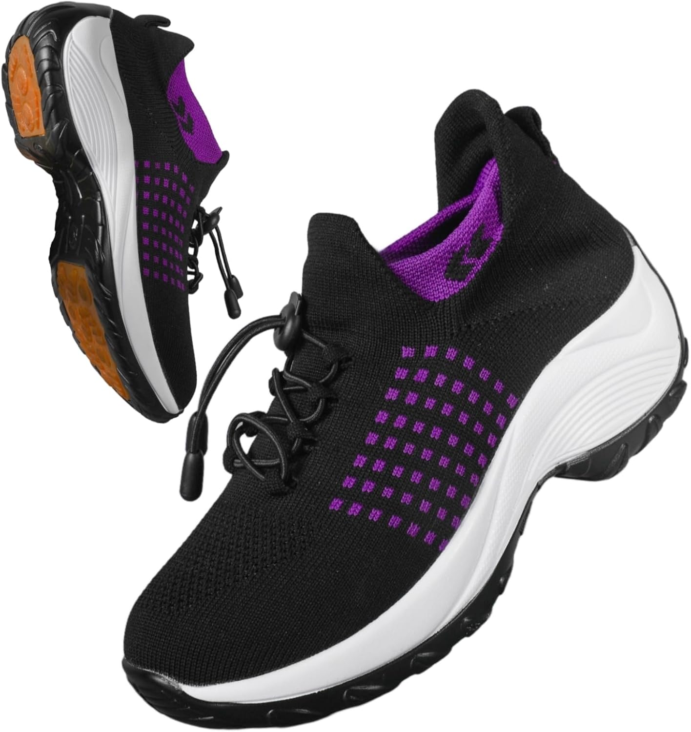 Yowenthra Non Slip Work Shoes Women, Orthopedic Comfort Shoes for Women Nurse Slip on Breathable Casual Sneakers