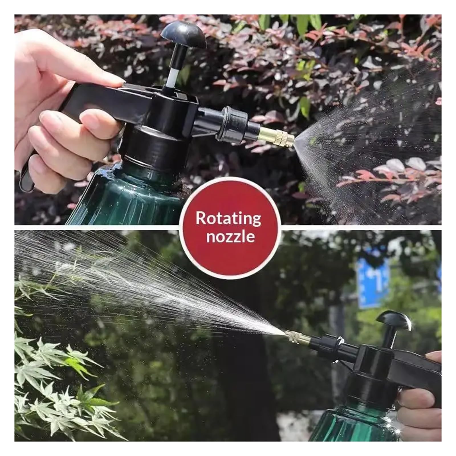Drucksprühflasche, 1500 ml, Pumpsprüher für Gartenarbeit, Pflanzenpflege, Rasenpflege, effiziente Bewässerung, robuste Gartengeräte