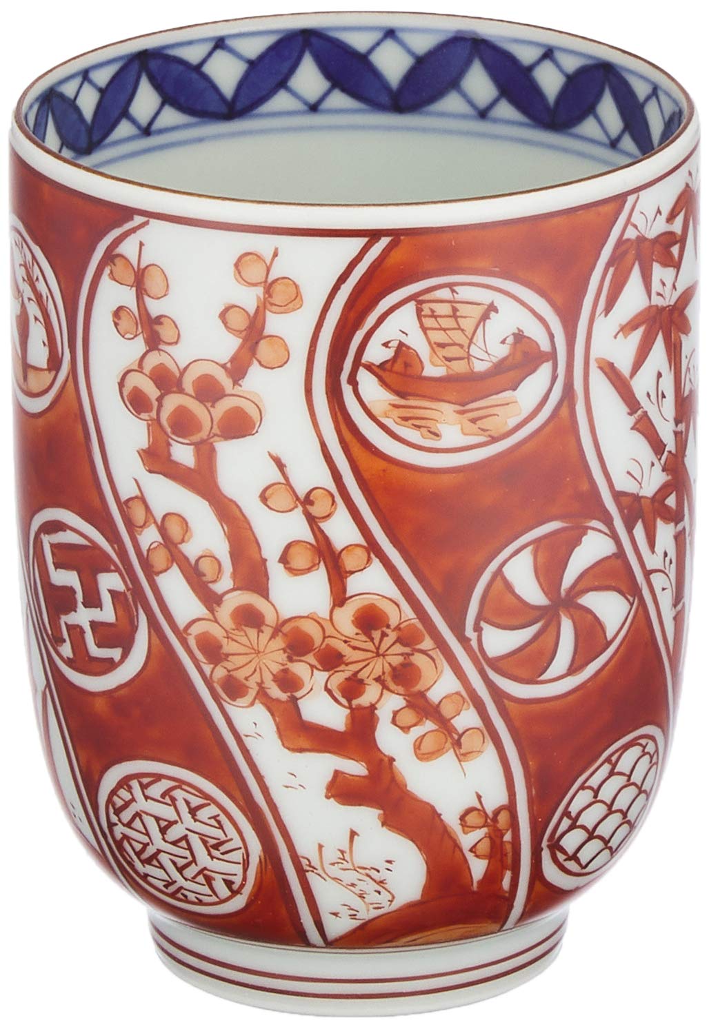 Amazon｜京焼 清水焼 湯呑み 小 赤四君子 賀峰窯 還暦祝い 敬老の日