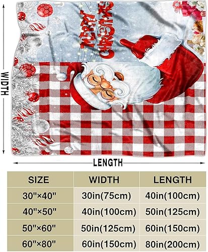 Vista 49 de LUVIVIHOME Manta de Feliz Navidad, bolas de Navidad azules doradas, manta de invierno con copos de nieve, manta individual, acogedora manta cálida