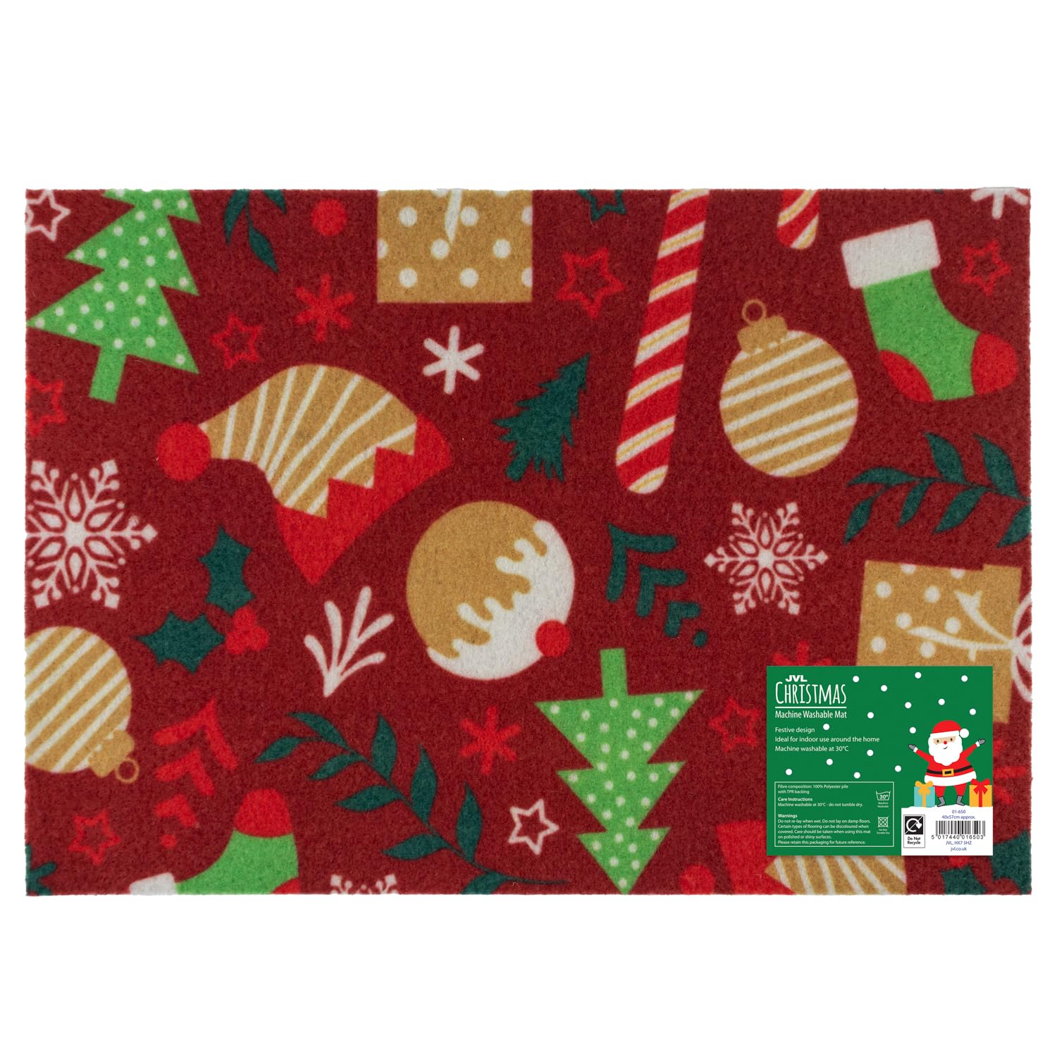 JVL Candy Lane Entrance Doormat 40 x 57cm