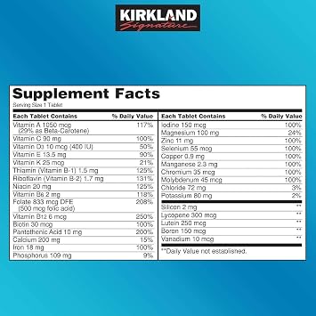 KIRKLAND Signature Daily Multi, 500 Tablets