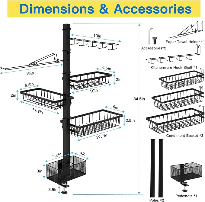 Organizador Griddle Caddy para Accesorios Blackstone miniatura 2