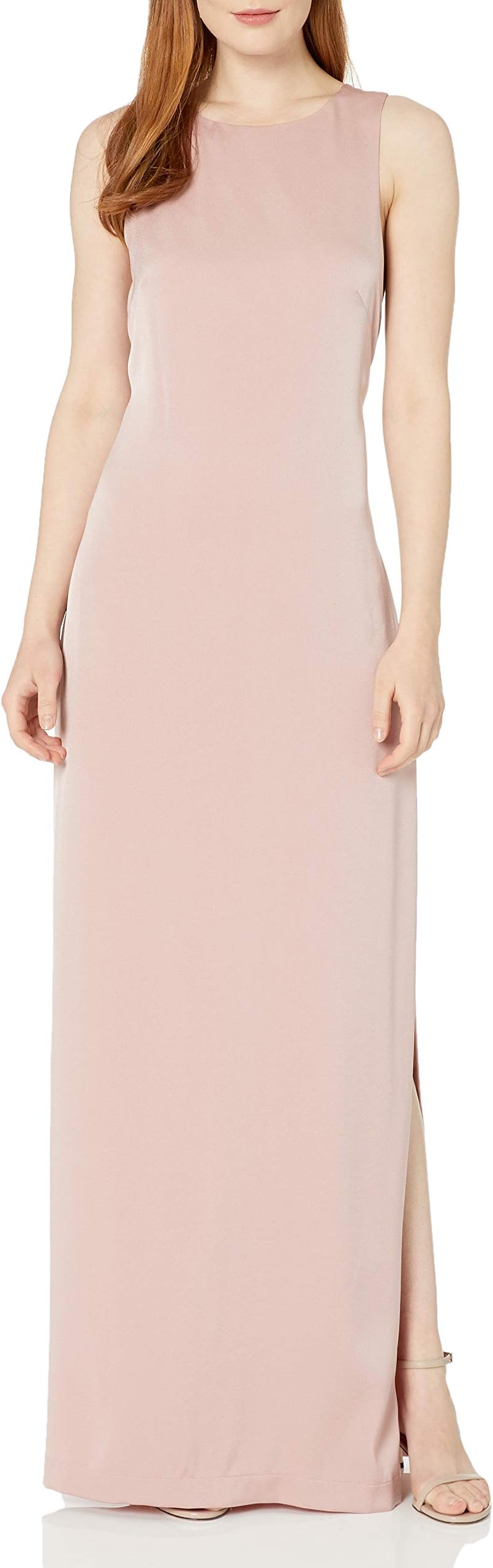 BCBGMAXAZRIABCBGMax Azria Women's Margita Woven Dress with Cross Back and Side Slit