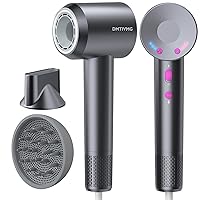 DMTIVMG Asciugacapelli Ionico 1600W Phon Capelli Professionale 500 Milioni Ioni Negativi