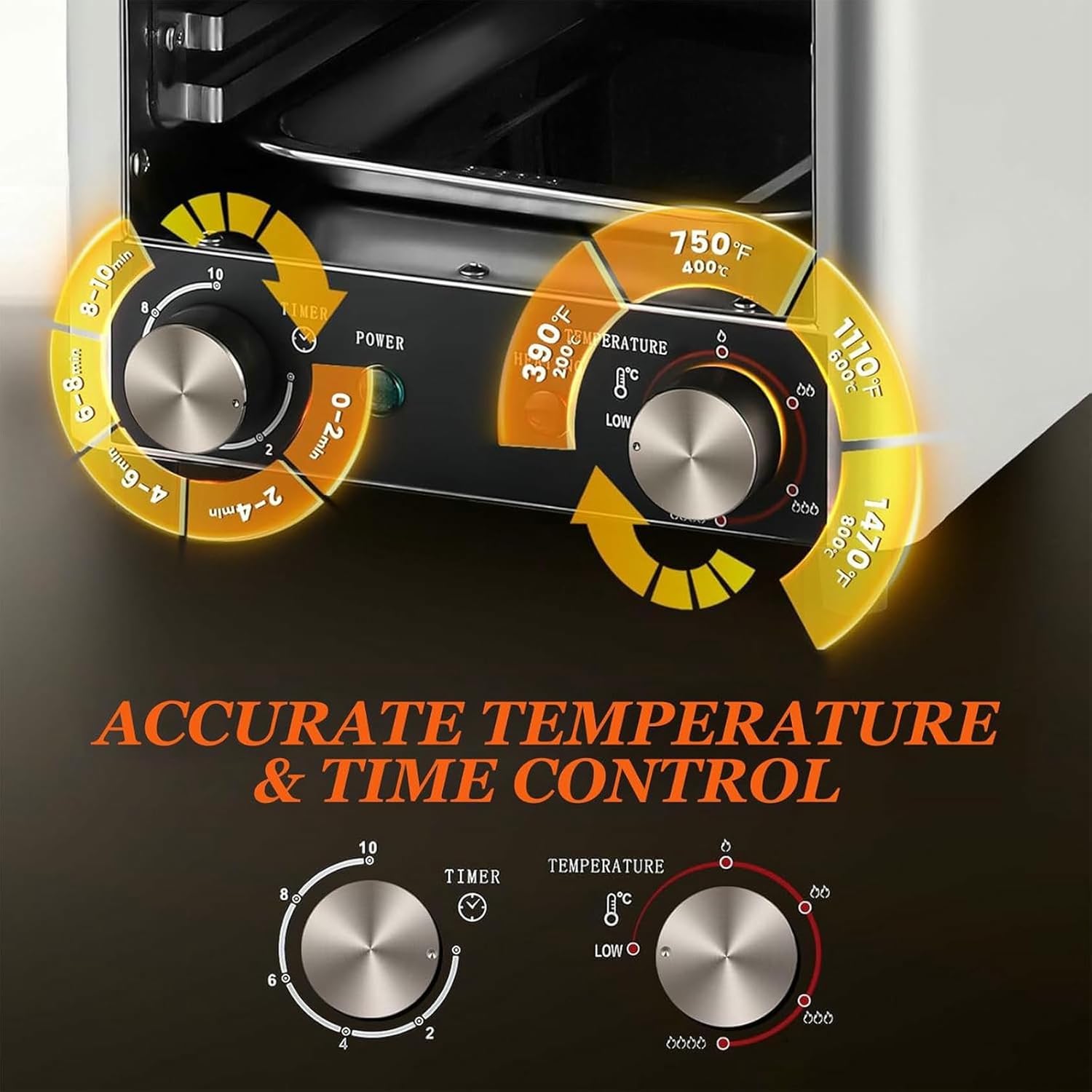 Kitchen Steak Broiler, Stainless Steel Tabletop Quick Cooking Steak Grill for Meat, Seafood, Vegetables