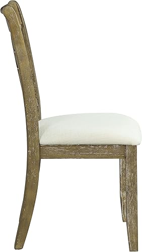 Miniatura 3 de Sillas de comedor para mesa de habitación y sillas de asiento de cocina, patas de madera con cojín de asiento acolchado, juego de 2, beige, juego de