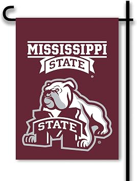 BSI NCAA Mississippi State Bulldogs 2-Sided Garden Flag, Team Colors, one Size
