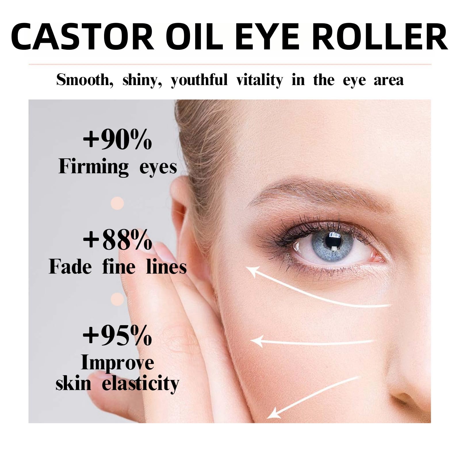 Rollerball Castor Oil,Castor Oil and Frankin-cense Eye Roller Ball Oil,Eye Cream for Dark Circles and Puffy Eyes,Rollerball for Eyes,Castor Oil for Skin,Eye Cream Anti Aging,Castor Oil Eye Roller - Image 4