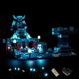 レゴマインクラフト「ディープダークバトル21246」対応ライトキット-ジャストライト、モデルブリックは含まれません。ファンのためのディープダークバトルウォーデン用照明。