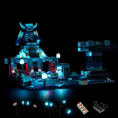 LED Light Kit for Lego Minecraft The Deep Dark Battle 21246 (NOT Include The Lego Set), Decor Lighting Compatible with Deep Dark Battle Warden for Fans - NOT Included Model, Just Lights