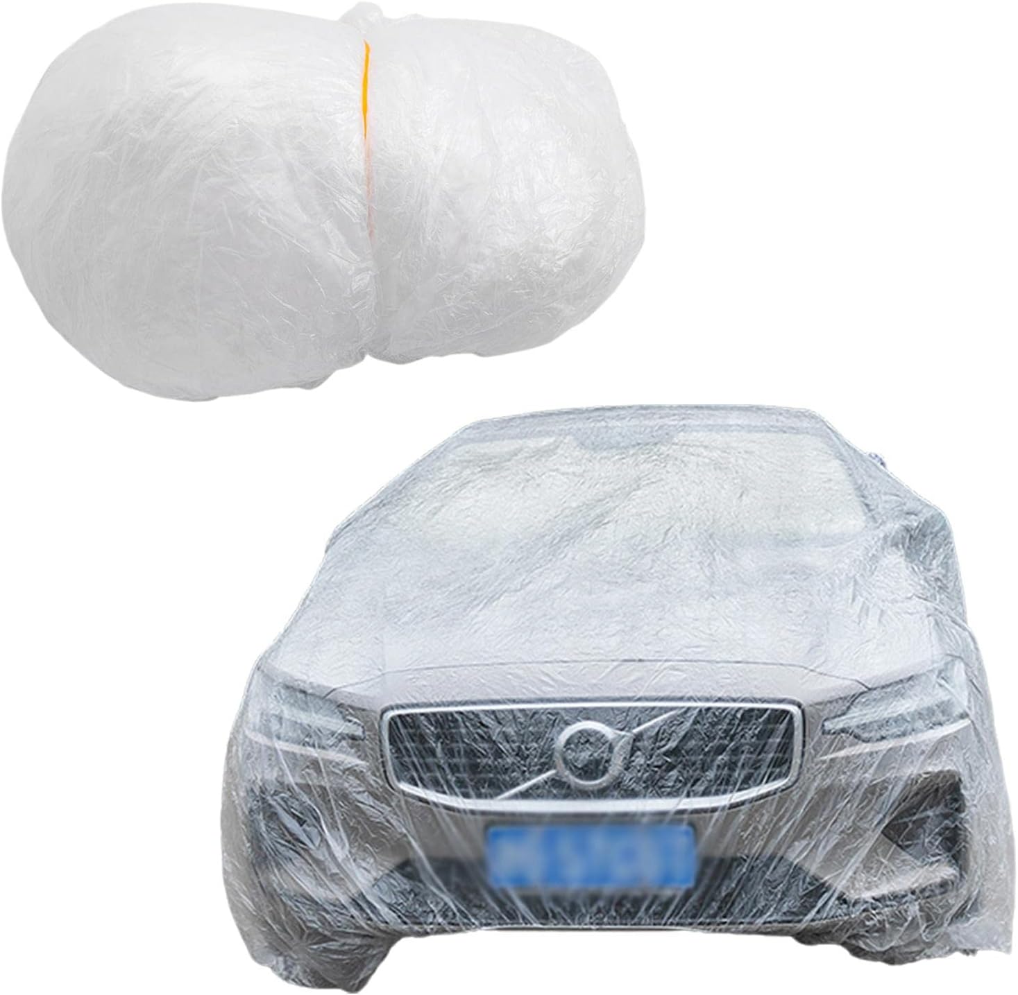 Universal Clear Car Cover with Elastic Band PE