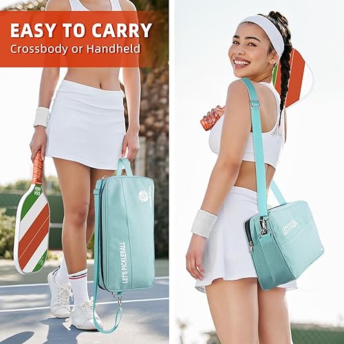 Miniatura 5 de Mayboom Juego de 2 o 4 palas de pickleball aprobadas por USAPA con 4 bolas de pickleball y bolsa de transporte de pickleball, raquetas de fibra de