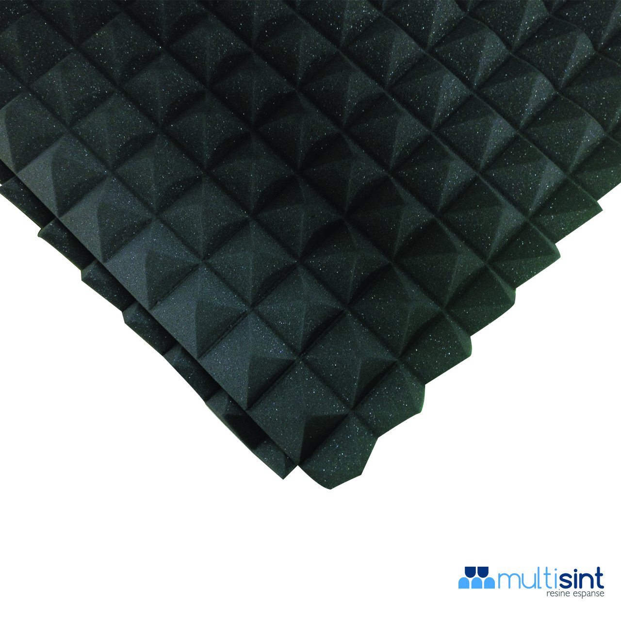 Pannelli Fonoassorbenti Piramidali Ignifughi Certificati Classe 1IM – 50 x 50 x 6cm Densità 30 + Colla MultiSpray (Confezione 30 Pannelli + 1 Bomboletta) – Produzione 100% Italiana