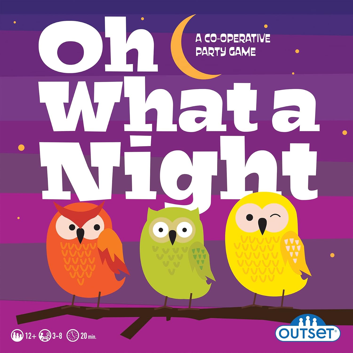 Outset Media Oh What A Night Game - Cooperative Family Party Game, Outset Media, Fun Guessing Game for Parties, Families & Holidays, Wacky Game Night, 3-8 Players, 20-30 Mins, Ages 12+
