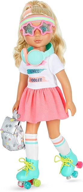 Glitter Girls 62243448278 Fashion 14" Doll W/Roller Skates, Blonde Hair, Sunnie, Normal
