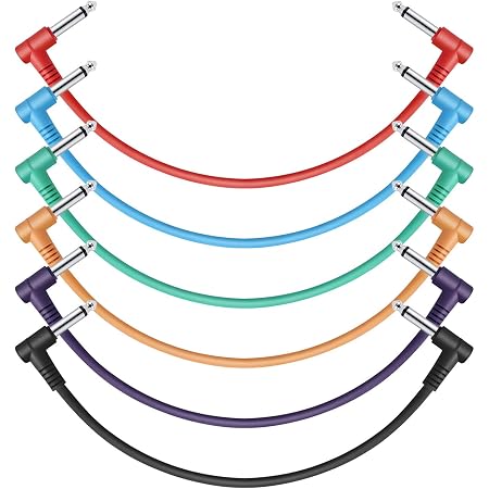 Amazon.com: Donner 12 Inch Guitar Patch Cable Guitar Effect Pedal ...