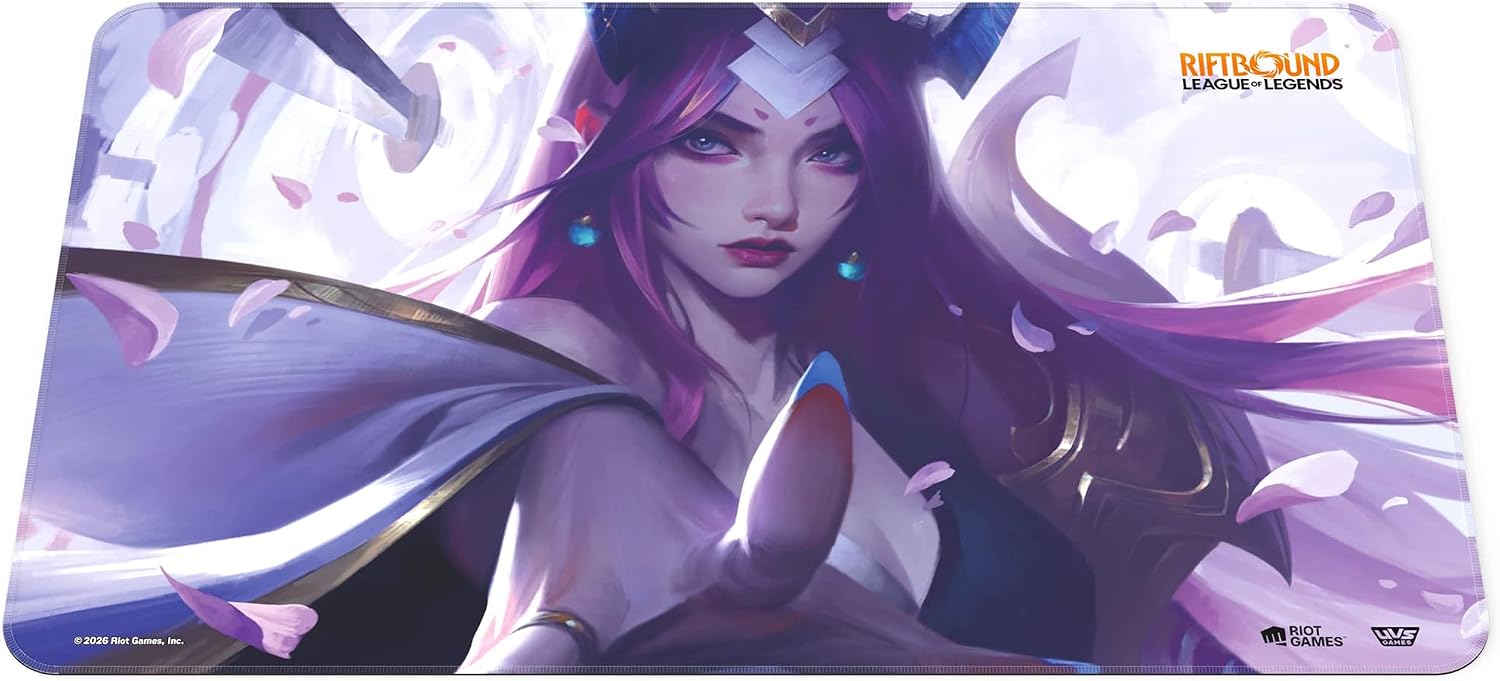 Riftbound: League of Legends - Playmat: Irelia -TCG Spiritforged Spirit Blossom, 24x14, Neoprene, Character Art, Tabletop Trading Card Game Accessory