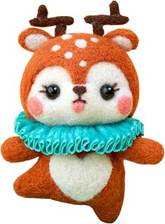 Felts Cute Pattern Handmade Production DIY Material Wool Dog Package Plush Toy Goofy Plush Toy Large (AS SHOWN3, One Size)