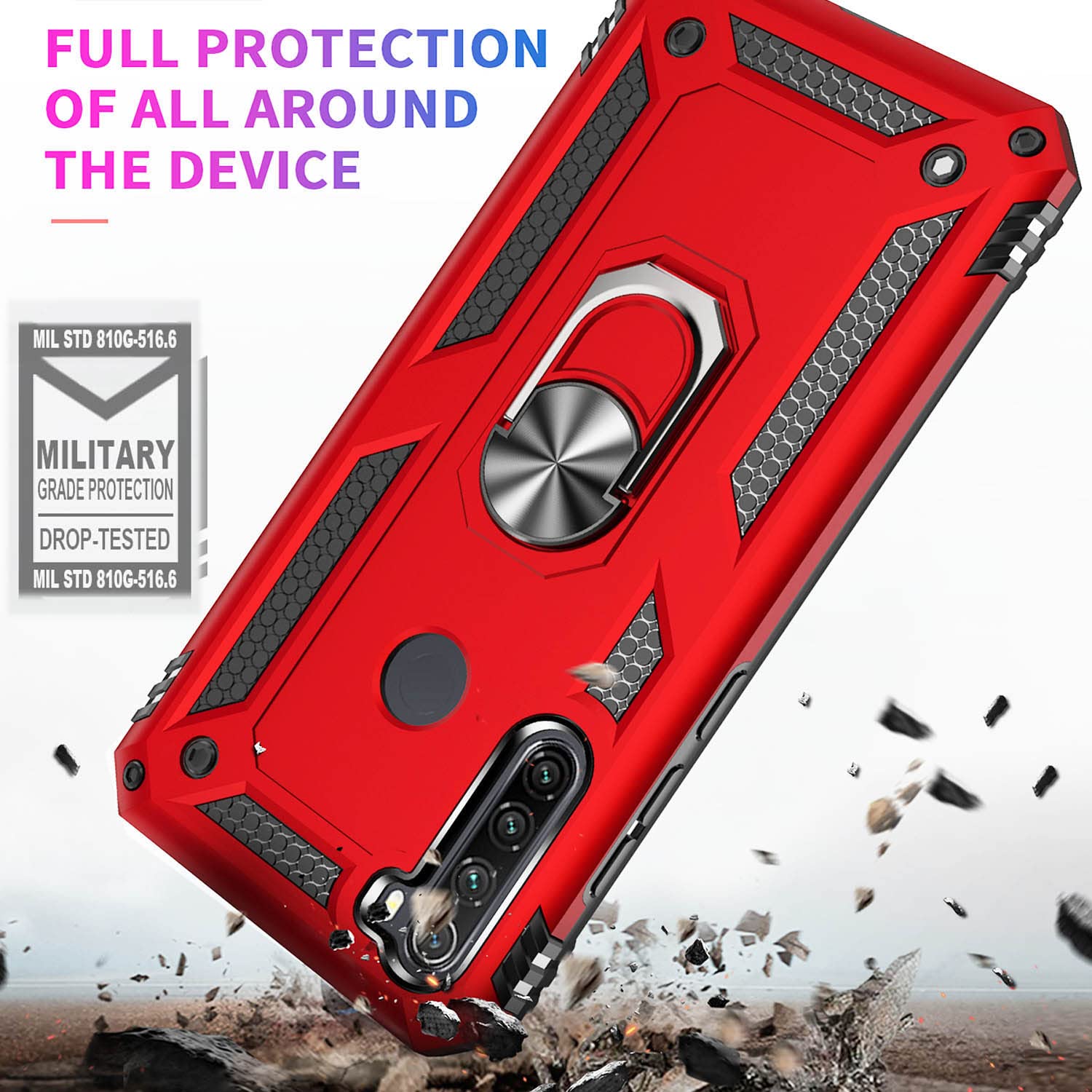 Fetrim Custodia per Xiaomi RedMi Note 8 PRO, Cover PC TPU Cassa Shell