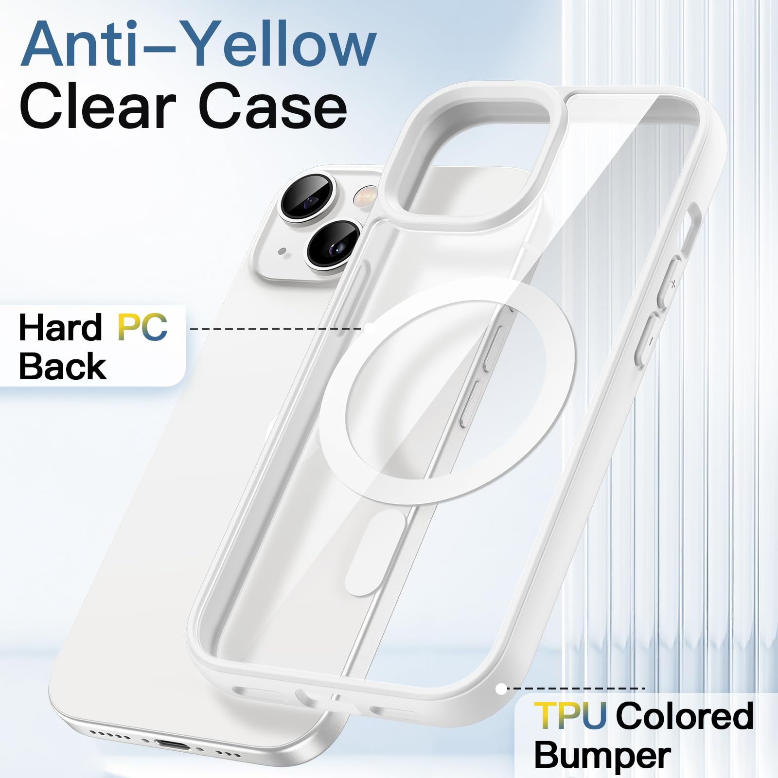 Amazon.co.jp: JETech iPhone 13 6.1インチ用 マグネット ケース