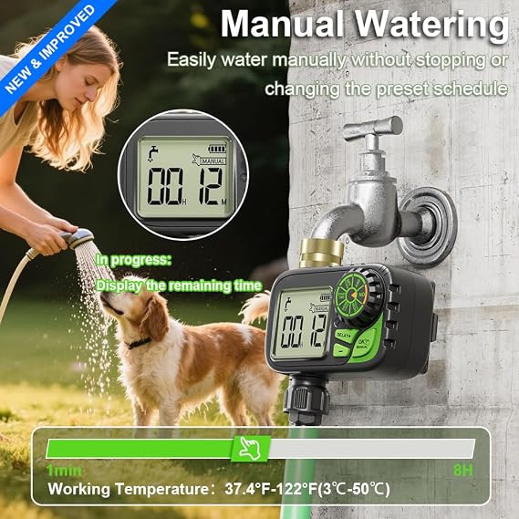 Programmable Digital Sprinkler Water Hose Irrigation Timer for Lawn
