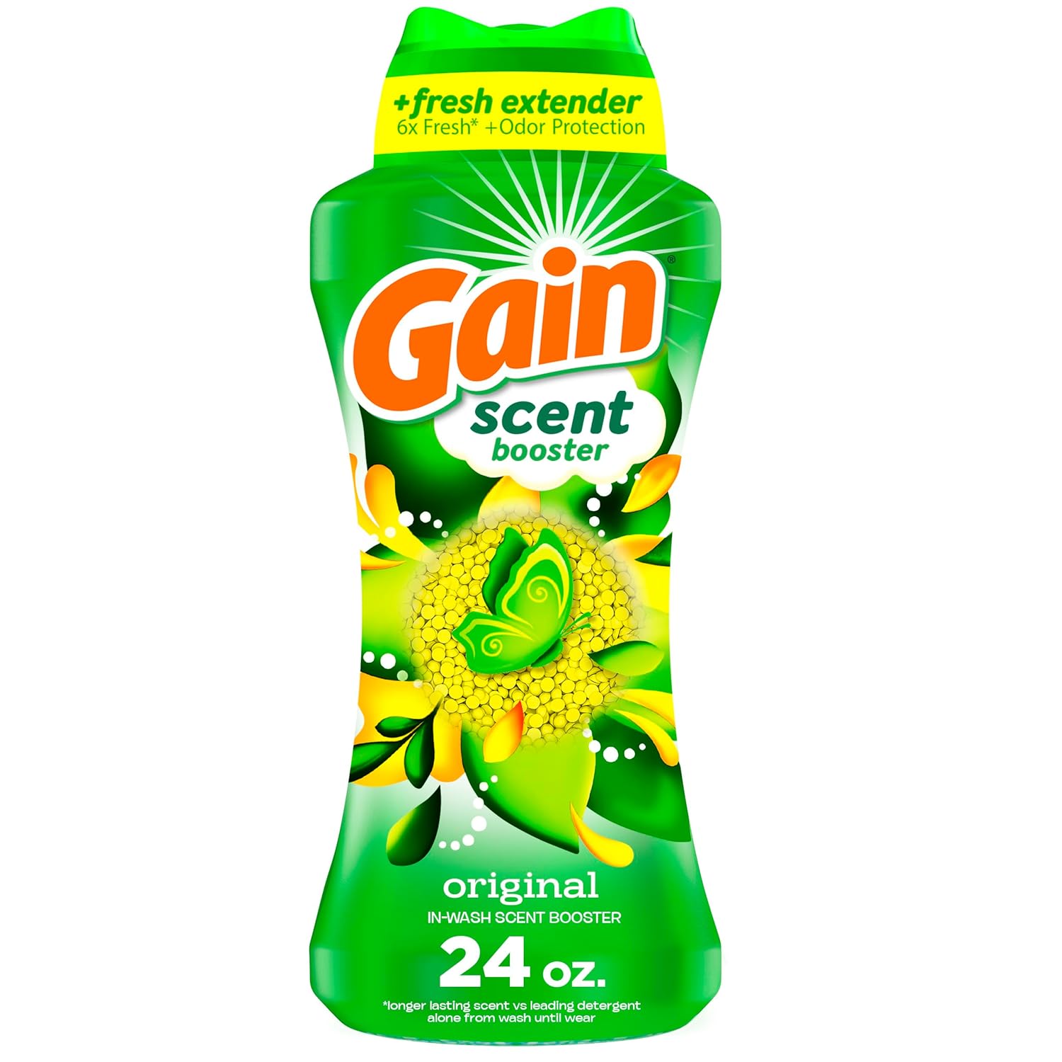 Gain In-Wash Laundry Scent Booster Original Scent 24 0 OZ Fresh Extender Odor Protection