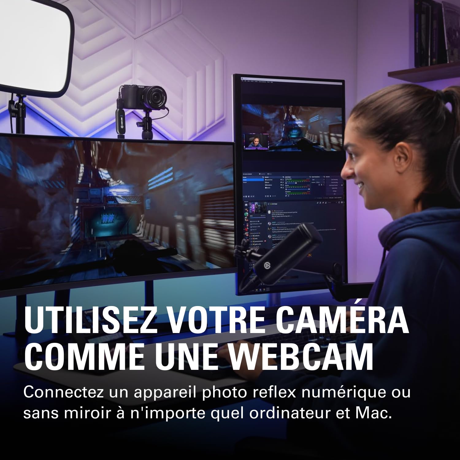 Elgato Cam Link 4K – carte d’acquisition externe pour caméra, streaming et enregistrement sur reflex ou caméscope en 1080p60 ou 4K30/4K60 pour visioconférence, sur OBS, Zoom, Teams, PC/Mac