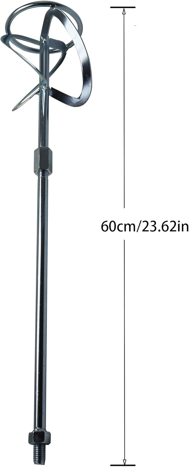 Concrete mixing head, paint mixer, paint mixer drill bit accessories, cement mixer tool drill bit, M14 electric brick mixer accessories, segmented S mixing head.