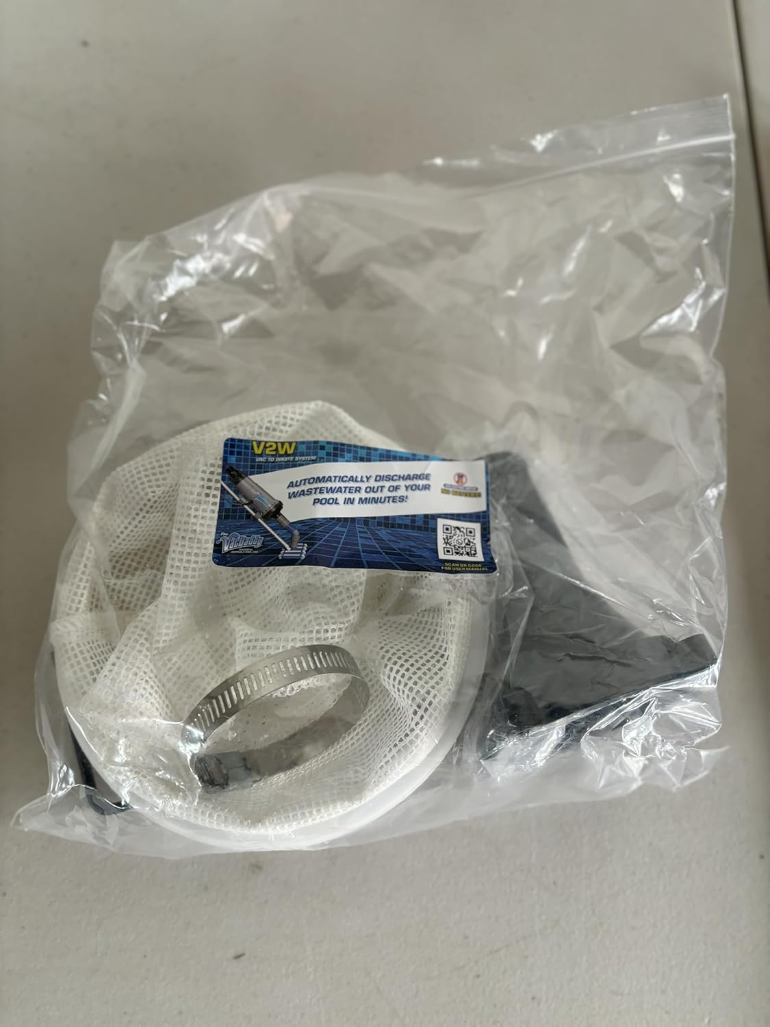 The VacDaddy Basic Bundle Accessory kit with V2W Kit, Aluminum Adapter Pole and Shallow Water Adapter for Pool Vacuum