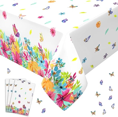 Miniatura 63 de Paquete de 3 manteles rectangulares para fiesta de los años 90, mantel de plástico con graffiti, decoración desechable para tema de retroceso, tema