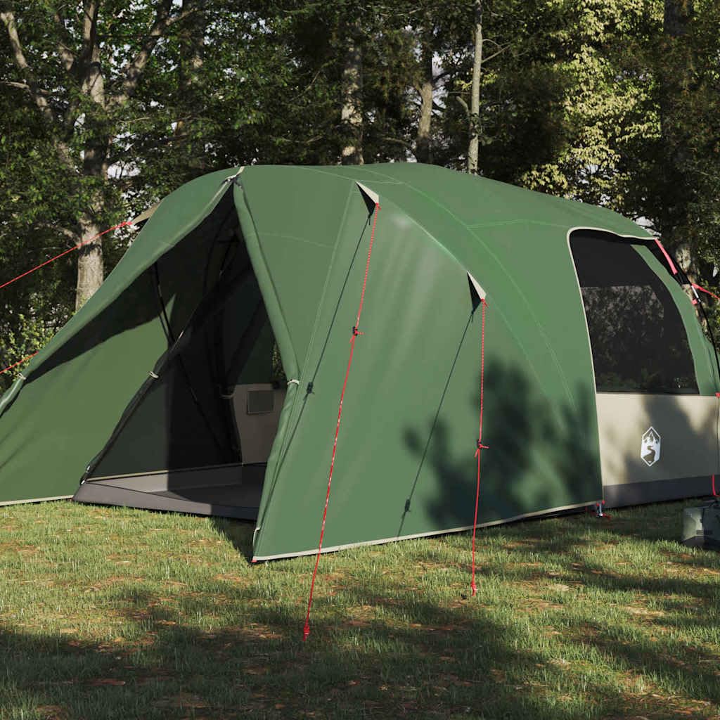 Tenda a cupola per 4 persone con tetto, verde, 455 x 252 x 178 cm, taffetà