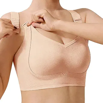 Rosy Lift Bra Full Coverage Comfy Soft Wireless Seamless Bust Shaping Bra